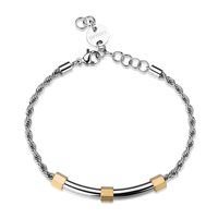 Armband Sagapo Herr in Stahl SBD17